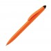 Balpen Touchy stylus hardcolour, Oranje / Zwart