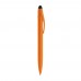 Balpen Touchy stylus hardcolour, Oranje / Zwart
