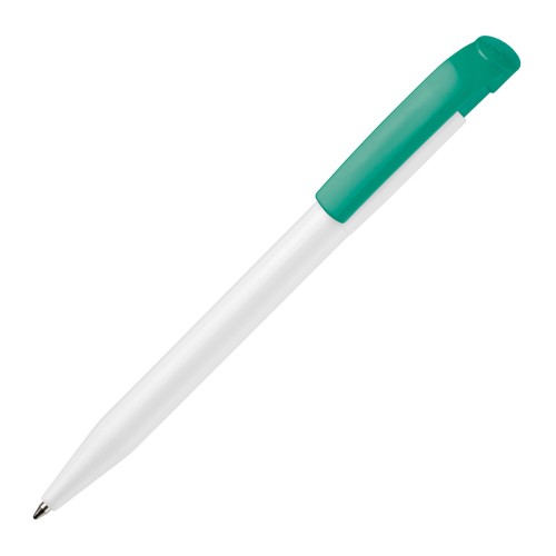 Ball pen S45 hardcolour, White / Dark Green