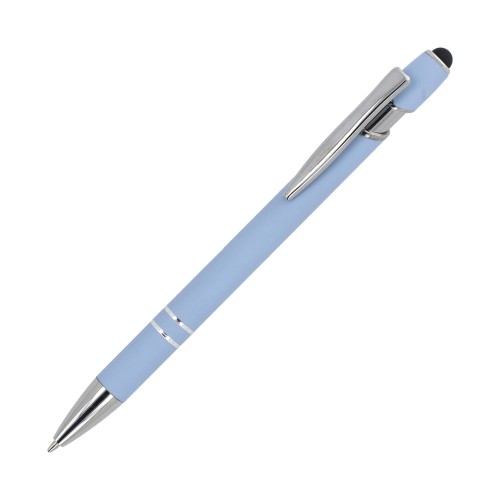 Ball pen Paris Metal soft touch, Pastel Blue