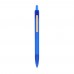 Ball pen ocean bound paper clip, Transparent / Dark blue