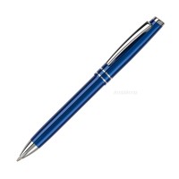 Ball pen metal 2 stripes, Dark blue