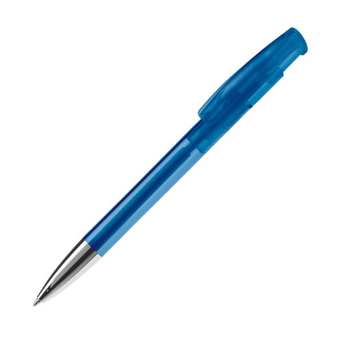 Avalon ball pen metal tip transparent, Transparent / Blue