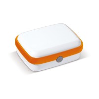 Lunchbox fresh 1000ml, White / Orange