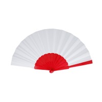 Waaier plastic & polyester, Rood