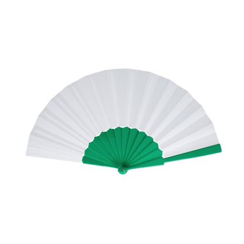 Waaier plastic & polyester, Groen