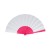 Waaier plastic & polyester, Roze