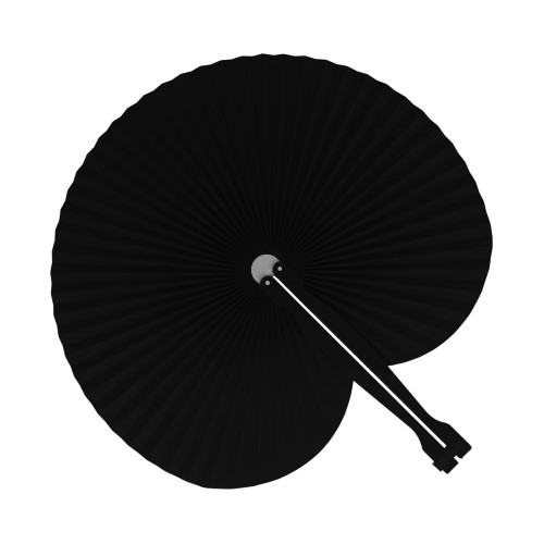 Mini opvouwbare handwaaier, Zwart