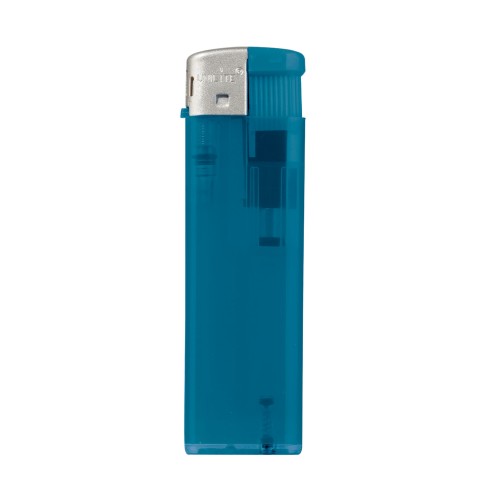 Aansteker Torpedo transparant, Transparant / Blauw