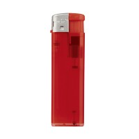 Aansteker Torpedo transparant, Transparant / Rood