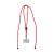 Verstelbaar telefoonsnoer, Rood