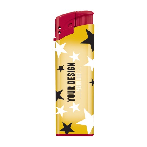 Lighter 90660 (incl. custom-made labeling), Red