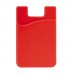 Telefon Silikon Kartenhalter, Rot Telefon Silikon Kartenhalter, Rot