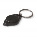 Schlüsselanhänger mit Mini-Taschenlampe, Schwarz