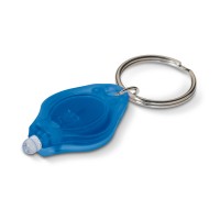 Schlüsselanhänger mit Mini-Taschenlampe, Ecru / Dunkelblau