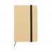 Cardboard notebook round corners A5, Brown