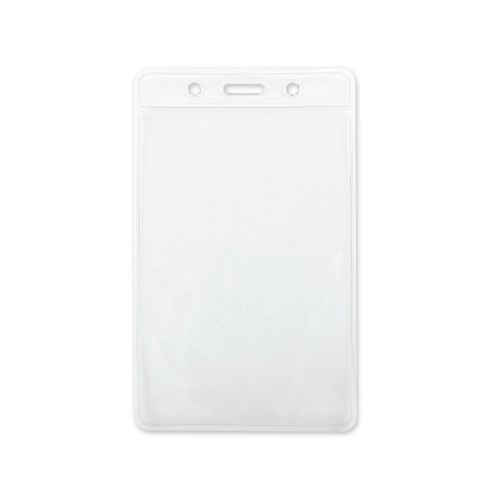 Badge holder vertical. 75x125mm, Transparent