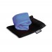 R-PET cooling towel 30x80cm, Zwart / Blauw