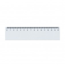 Ruler 15cm, White