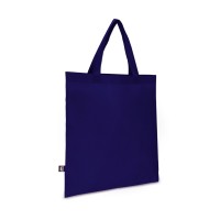 R-PET Carry bag non-woven short handles 38 x 42cm 75g/m², Dark blue