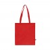 R-PET Draagtas non-woven lange handvatten 38 x 42cm 75g/m², Rood