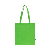 R-PET Draagtas non-woven lange handvatten 38 x 42cm 75g/m², Lichtgroen