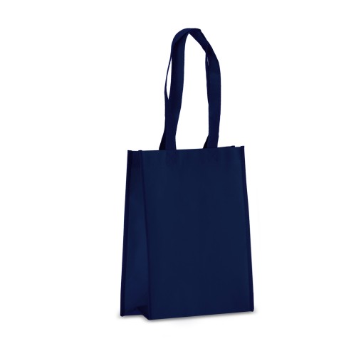 R-PET Carry bag laminated non-woven 24 x 11 x 30cm 105g/m², Dark blue