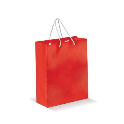 Draagtas papier middel 200g/m2, Rood
