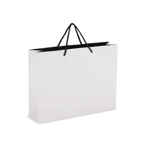 Papier Geschenktasche 40 x 12 x 30cm 200g/m², Weiss Papier Geschenktasche 40 x 12 x 30cm 200g/m², Weiss