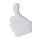 Mint dispenser thumb, White