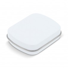 Mini tin peppermint box, White
