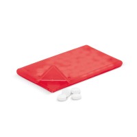 Mint dispenser, Ecru / Red