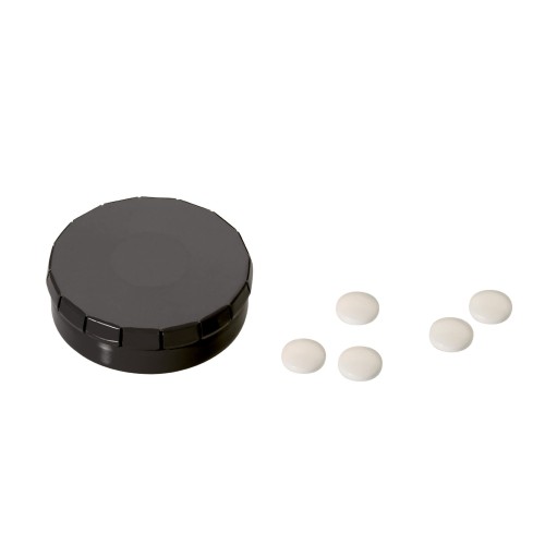 Pfefferminzdose One-Click, Schwarz