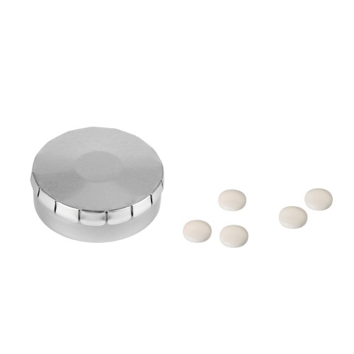 Pfefferminzdose One-Click, Silber