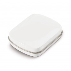 Mini tin peppermint box, White