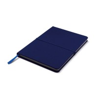 Notebook made of R-PET A5, Dark blue