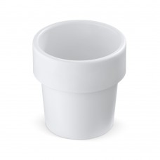 Hot-but-cool cup with Basil seeds, White