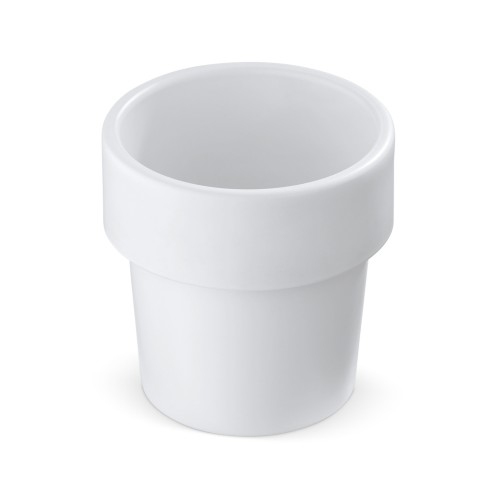 Hot-but-cool cup with Basil seeds, White