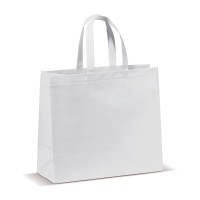 Carrier bag laminated non-woven large 105g/m², White