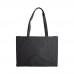 Shoulder bag canvas OEKO-TEX® 270g/m² 45x10x33cm, Black