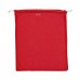Reusable food bag OEKO-TEX® cotton 40x45cm, Red