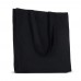 Recycled cotton bag with gusset 140g/m² 38x10x42cm, Black