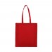 Draagtas gerecycled katoen met bodem 140g/m² 38x10x42cm, Rood