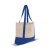 Strandtas katoenen canvas OEKO-TEX® 280g/m² 42x10x30cm, Blauw