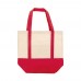 Shopping bag OEKO-TEX® cotton 140g/m² 40x10x35cm, Red