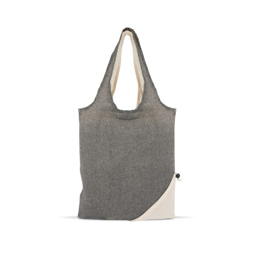 Boodschappentas Gerecycled katoen OEKO-TEX® 140g/m² 38x42cm, Grijs