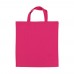 Shopping bag OEKO-TEX® color short 140g/m² 38x42 cm, Pink