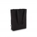 Fairtrade katoenen tas gekleurd lang 270g/m² 42x12x43cm, Zwart