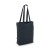 Fairtrade katoenen tas gekleurd lang 270g/m² 42x12x43cm, Donkerblauw