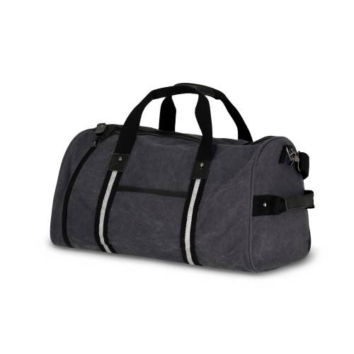 Seesack aus recyceltem Baumwoll-Canvas Harper, Dunkelgrau Seesack aus recyceltem Baumwoll-Canvas Harper, Dunkelgrau